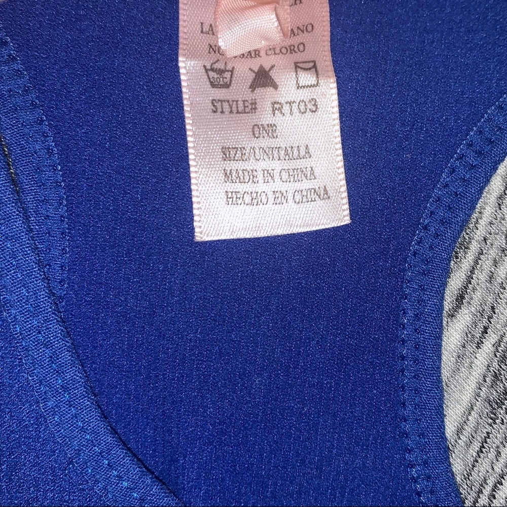 Blue Stretchy Tank Top - Picture 2 of 2